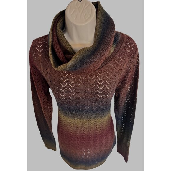 Royal Robbin’s Sutter Sweater Size Medium Cowl Neck Tunic NWT Knit $80 Deep Blue - Picture 12 of 12